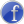 Blue Facebook Icon 24x24 png